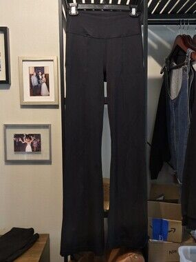 Lululemon Black Groove High-Rise Flared Pant with Pockets